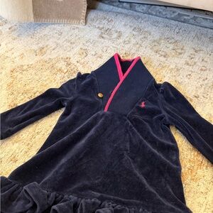 Ralph Lauren Navy and Pink Kids Casual Dress